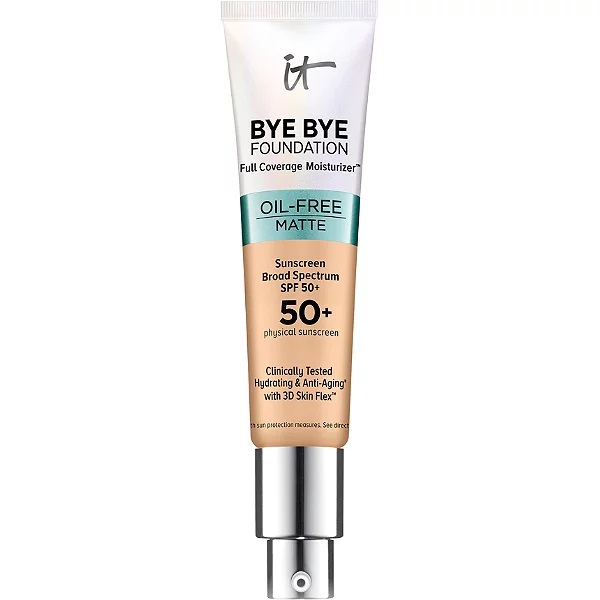 IT Cosmetics Bye Bye Foundation Oil-Free Matte Full Coverage Moisturizer with SPF 50+