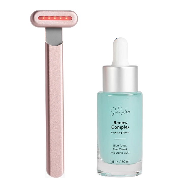 Solawave Skincare Wand with Red Light Therapy & Serum Kit