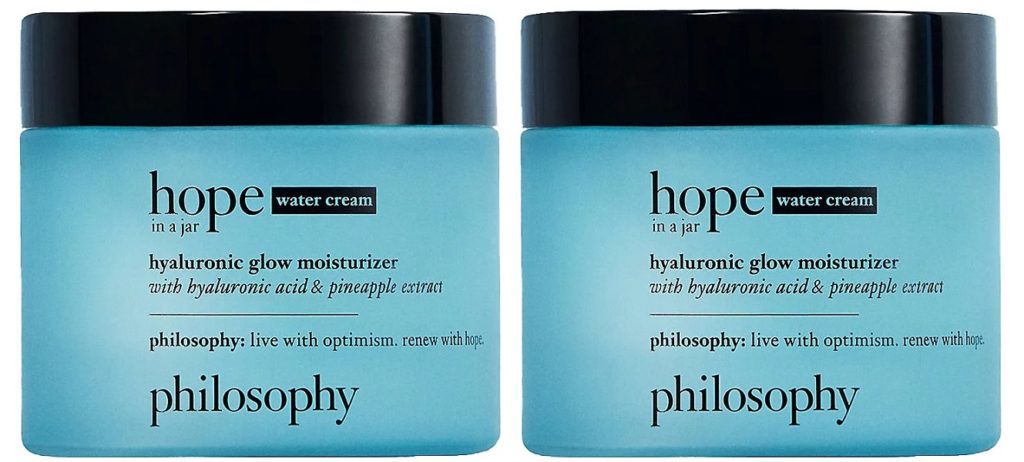 philosophy supersize 4oz. water cream hyaluronic glow moisturizer duo