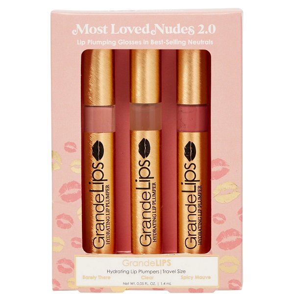 Grande Cosmetics Most Loved Nudes 2.0 Hydrating Lip Plumper Gloss Set