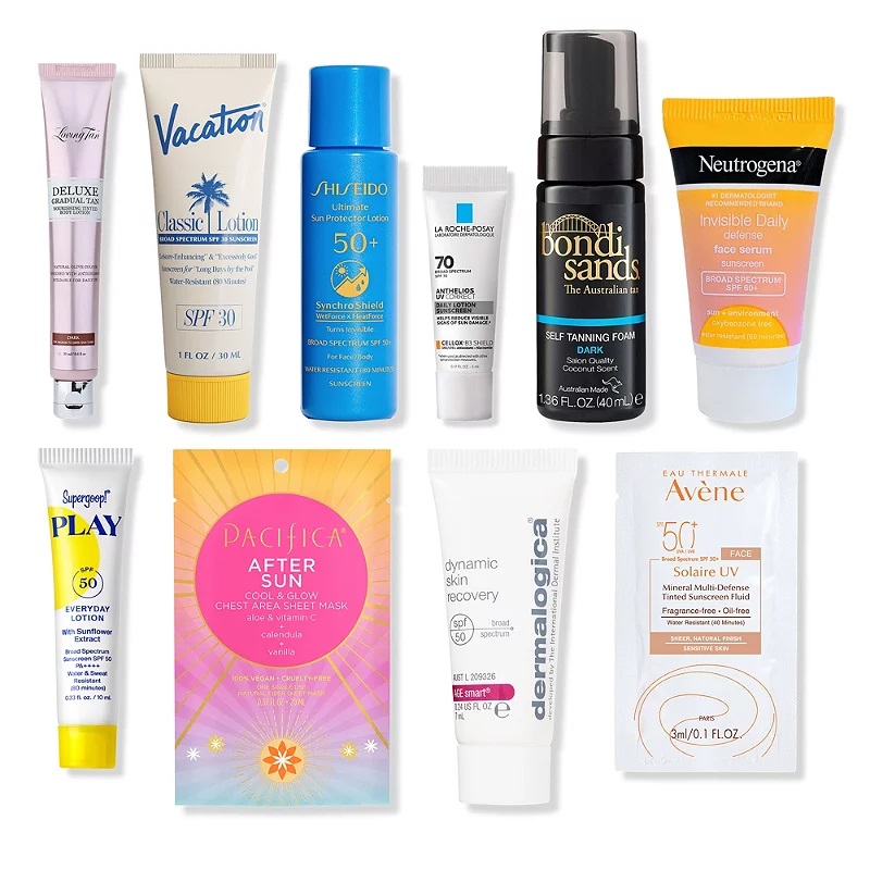 Ulta FREE National Sunscreen Day 10 Piece Sampler #1 with $50 purchase