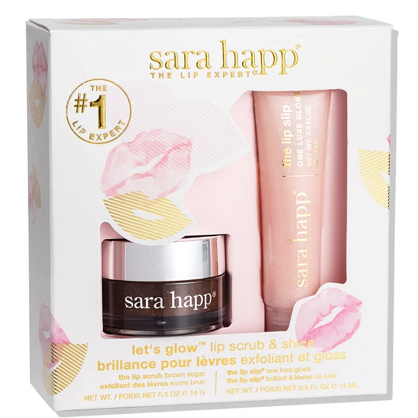 Sara Happ Let's Glow Lip Scrub & Shine Kit ($44 value)