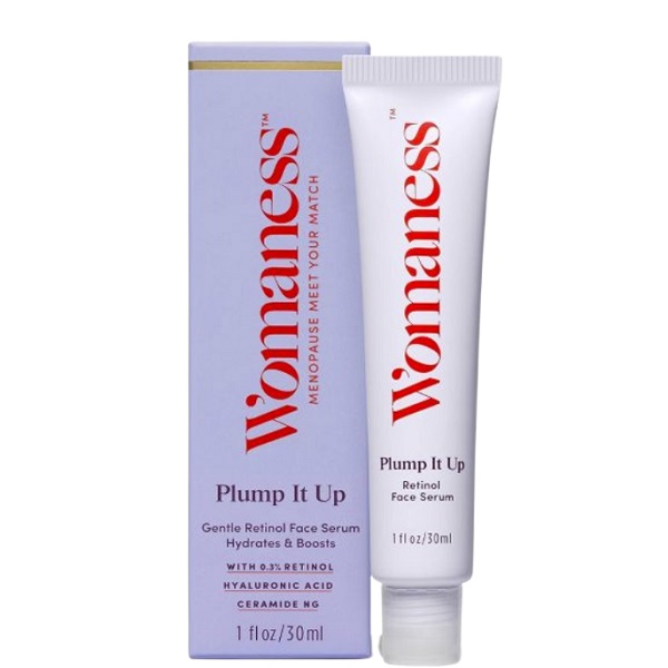 Womaness Plump It Up Gentle Retinol Face Serum Menopause Skincare - 1 fl oz