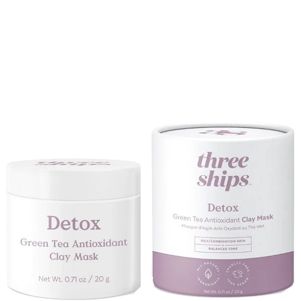 Three Ships Detox Green Tea Antioxidant Clay Mask