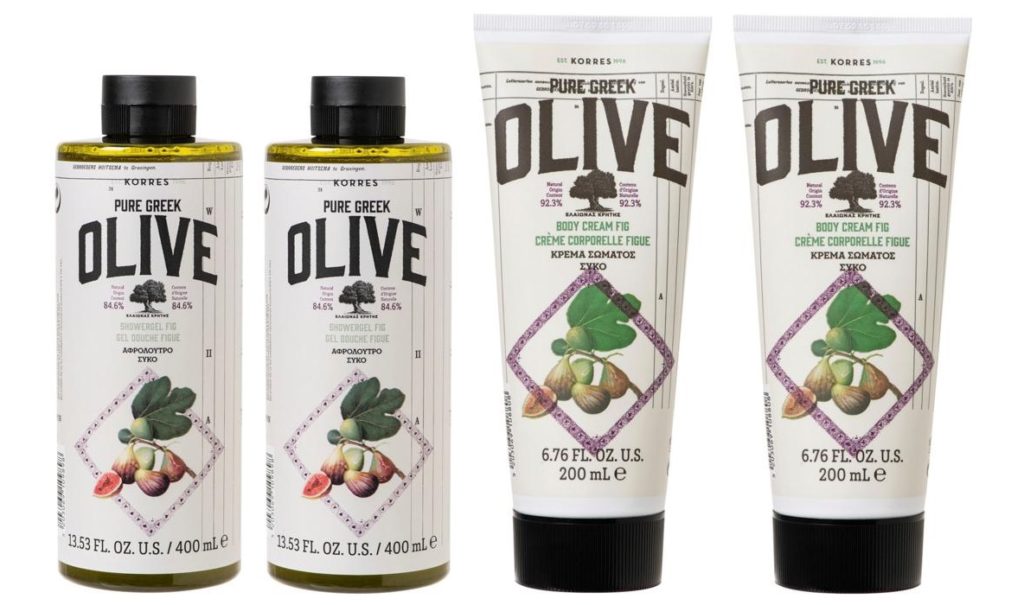 Korres 4-piece Olive & Fig Bath and Body Collection