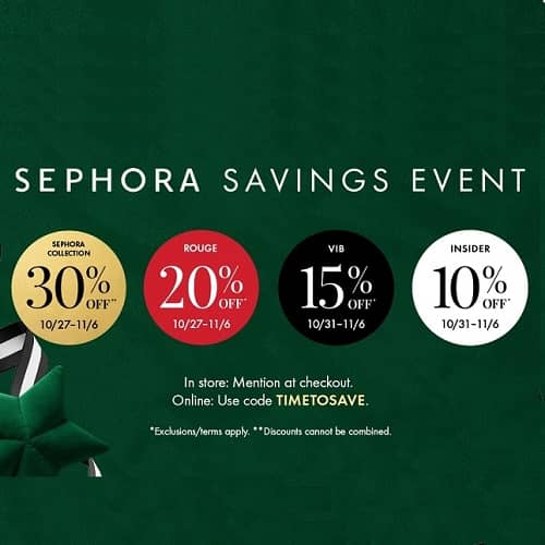 Sephora Fall Savings Event 2023 10-20% OFF - Beauty Deals BFF