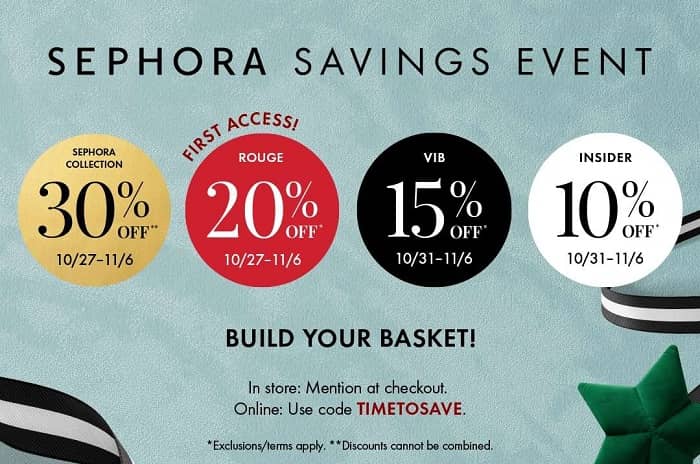 Sephora Fall Savings Event