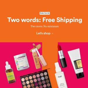 ulta beauty free shipping