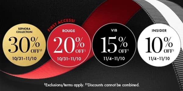 Sephora Fall Savings Event