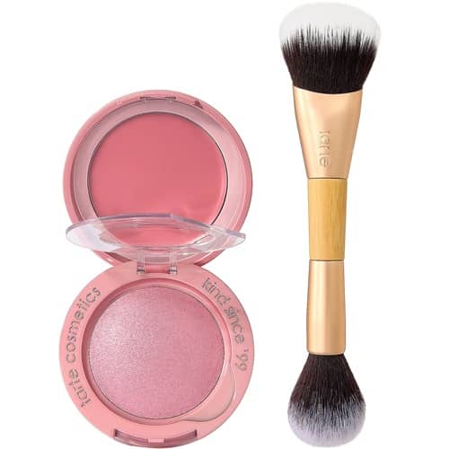 Tarte Macaron Baked & Cream Blush + Brush